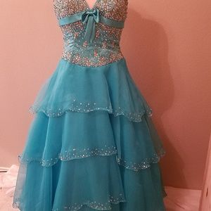 Turquoise gown